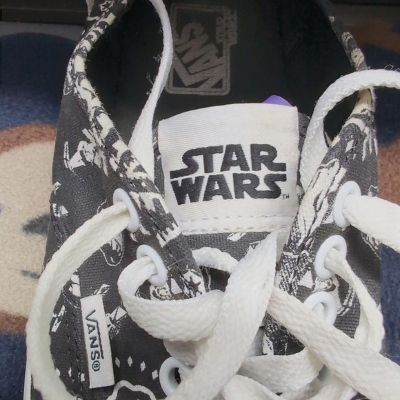 Vans Star Wars X Authentic Stormtrooper sz9 Sneakers W Correct Laces - Picture 12 of 13